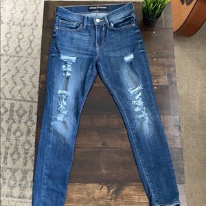 Midrise Distressed Jean Jeggings